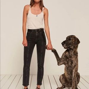 Reformation Seamed Jeans in Baltic Wash